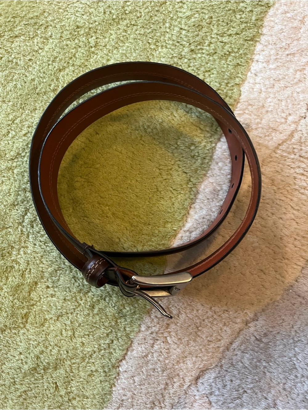 COACH, Leather belt Made in Italy. Men's, Brown 36 inches - Picture 2 of 6